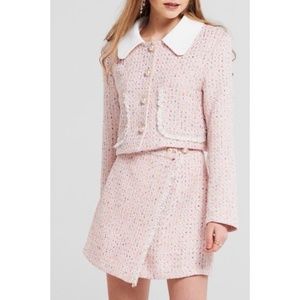 Pink Tweed Skirt and Jacket